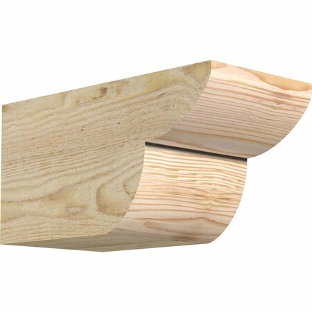 Ekena Millwork Crestline Rough Sawn Rafter Tail, Douglas Fir, 6"W x 6"H x 12"L RFT06X06X12CRE00RDF